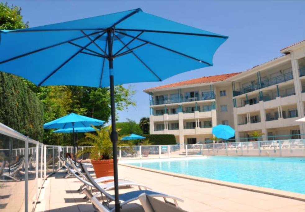Situation Ideale Piscine Parking Wifi Gare Plage Golf Сібур Екстер'єр фото